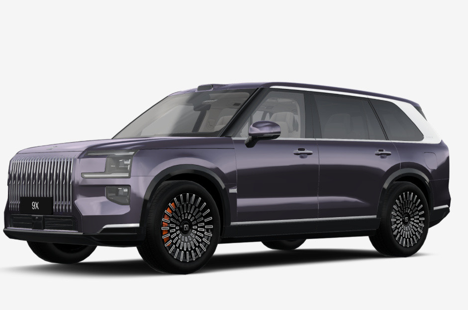 Zeekr 9X Max (6 seats), фиолетовый