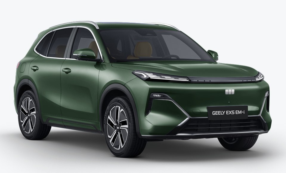 Geely EX5 EM-i Max, зеленый