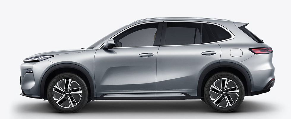 Geely EX5 EM-i Макс, серебряный