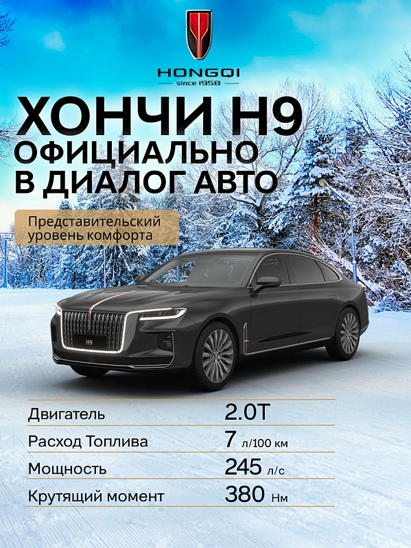 Hongqi H9 Deluxe Business, черный
