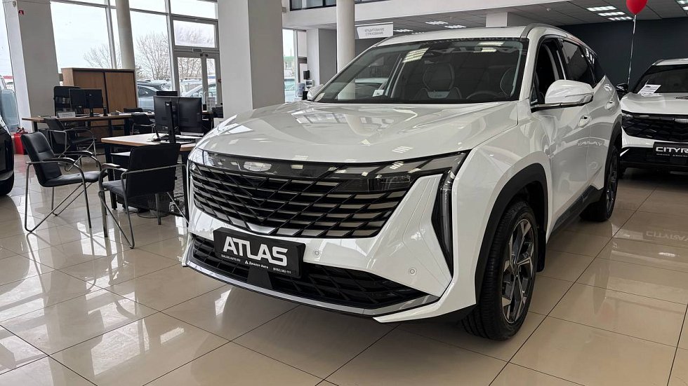 Geely Atlas Флагман, белый