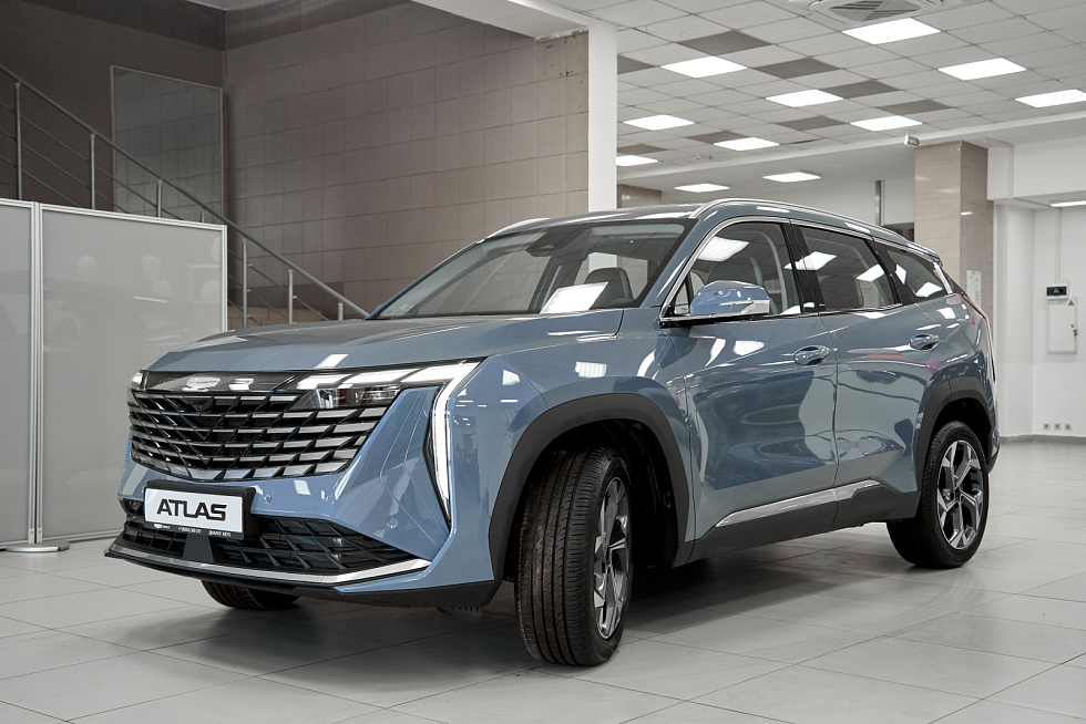 Geely Atlas Flagship Sport, голубой