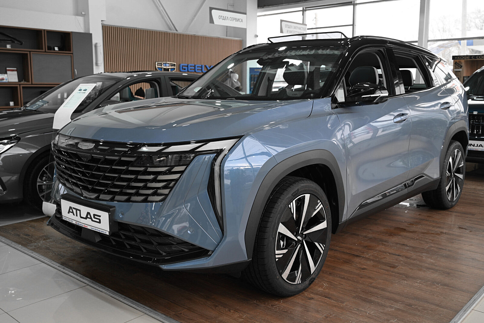 Geely Atlas Флагман, голубой