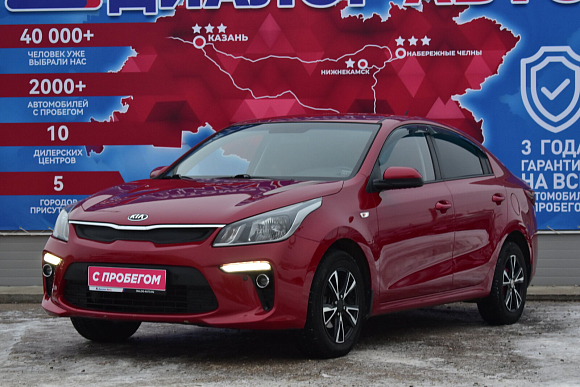 Kia Rio Luxe RED Line, 2018 года, пробег 75753 км