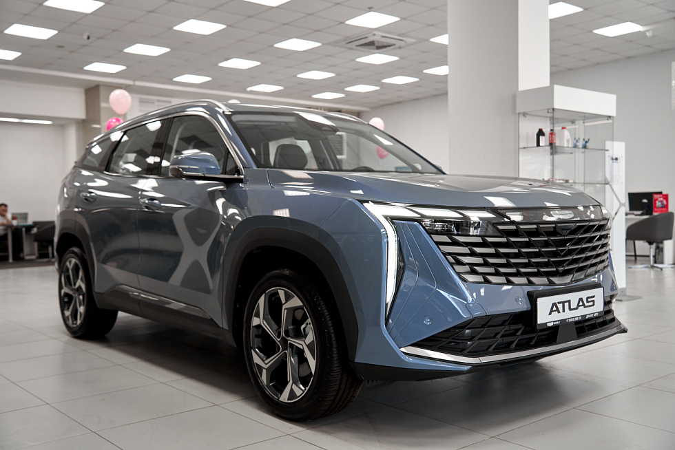 Geely Atlas Flagship Sport, голубой