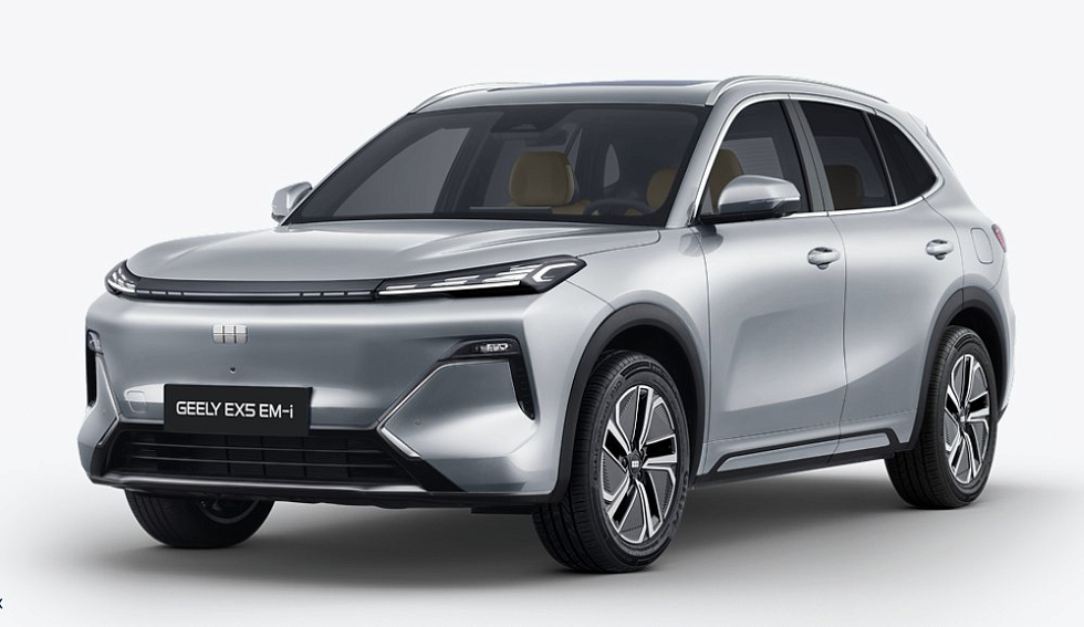 Geely EX5 EM-i Max, серебряный