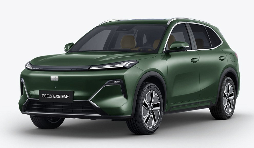 Geely EX5 EM-i Max, зеленый