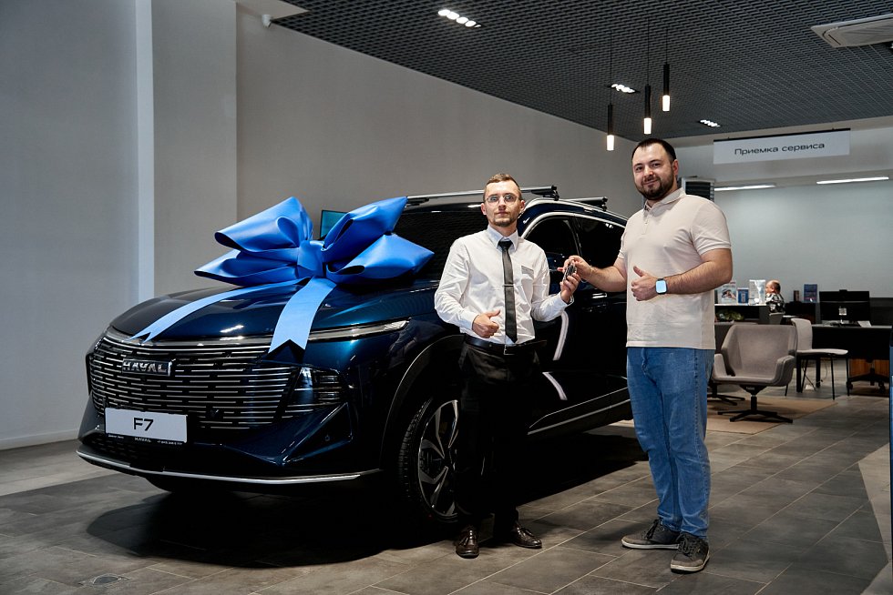Haval F7 Премиум (2026), голубой