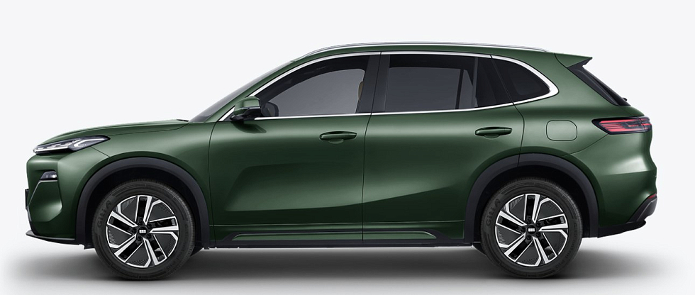 Geely EX5 EM-i Макс, зеленый