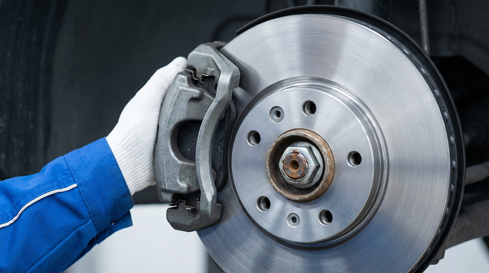 Замена передних тормозных колодок — фото